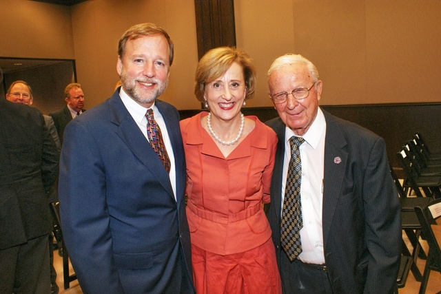 Judge Scott Crichton, Federal Judge Erny "Beth" Foote & Angelo Roppolo pose after Foote's Investiture Ceremony 9-10-10