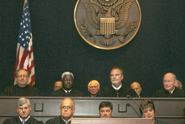 Another group of the federal judges from Western District of Louisiana watch Beth Foote swearing-in 9-10-10