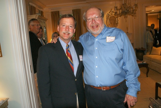 Judge Scott Crichton with his Brother-In-Law, Minden City Judge John Campbell at Chief Justice "Kitty" Kimball Reception April 30th, 2009
\