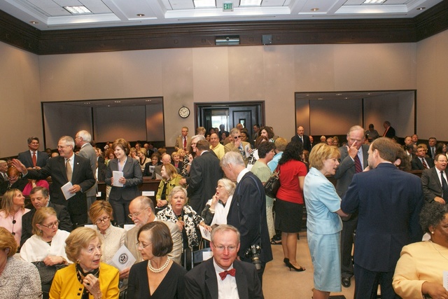 Inside of Shreveport Federal Courtroom for the "swearing-in" of Beth Foote as first woman, and newest&nbsp;federal court judge&nbsp;in the Western District of Louisiana September 10th, 2010