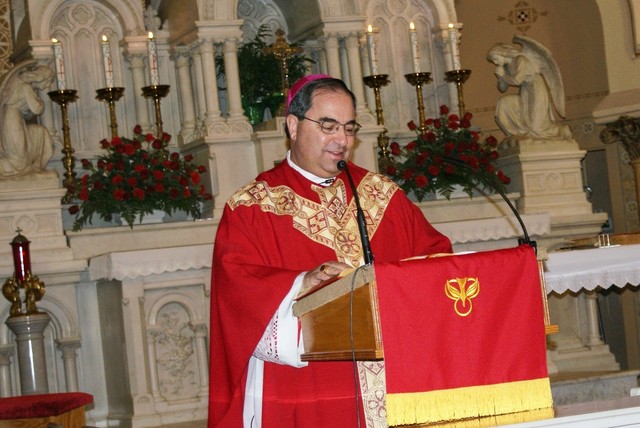 The Most Reverand Michael G. Duca, Bishop of the Diocese of Shreveport officiates at the annual Red Mass Celebration held in Shreveport's Holy Trinity Church: Friday, May 1st, 2009