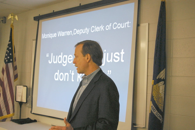 Judge Scott Crichton lecturing