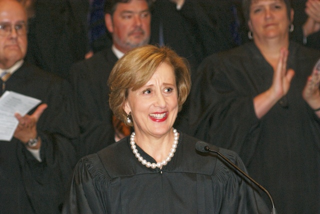 Judge Beth Foote Smiles at Investiture Ceremony 9-10-10